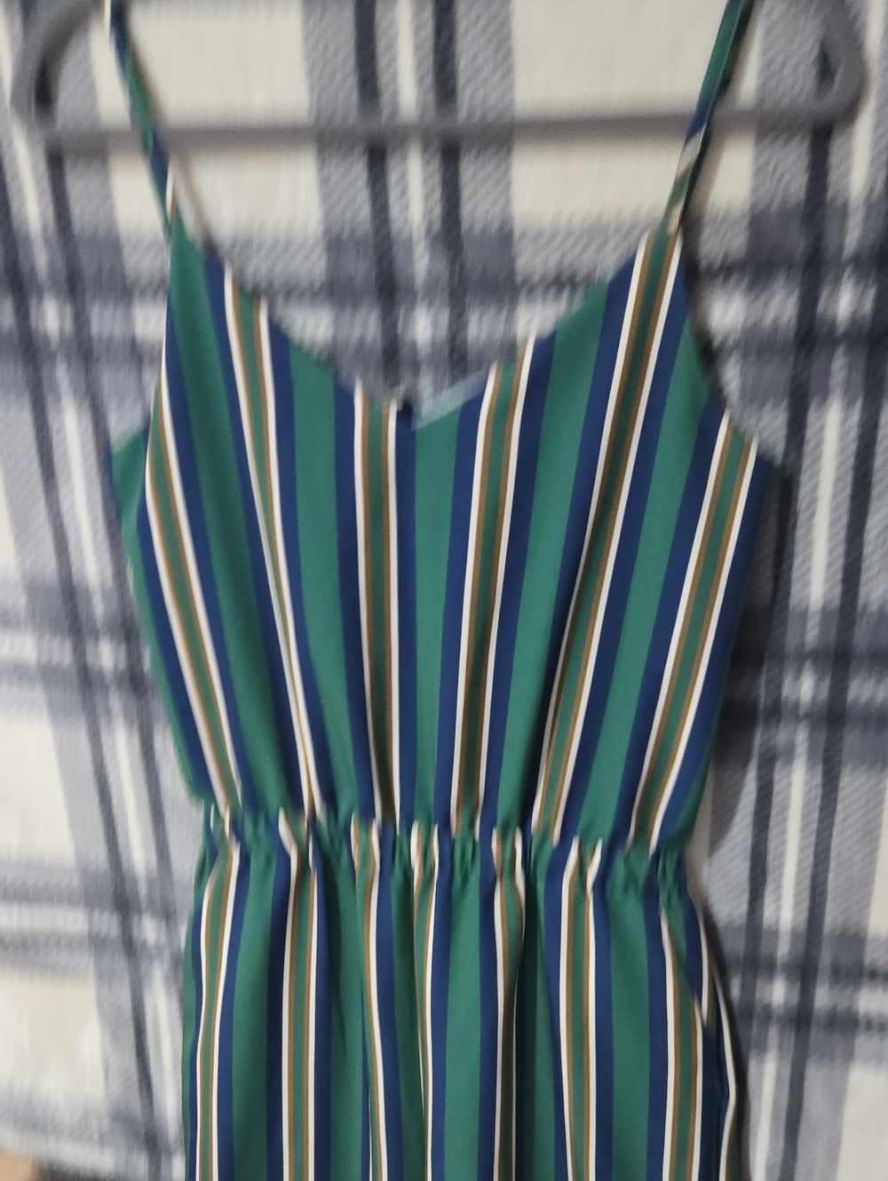 Vivi e Striped Spaghetti Strap Jumpsuit With POCKET